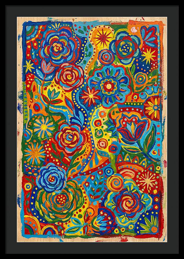 Vibrant Folk Floral Patterns
