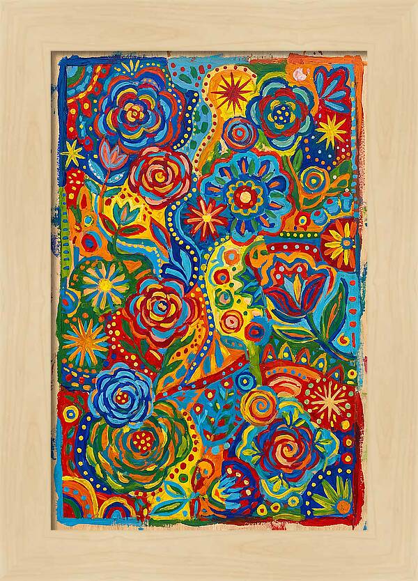 Vibrant Folk Floral Patterns