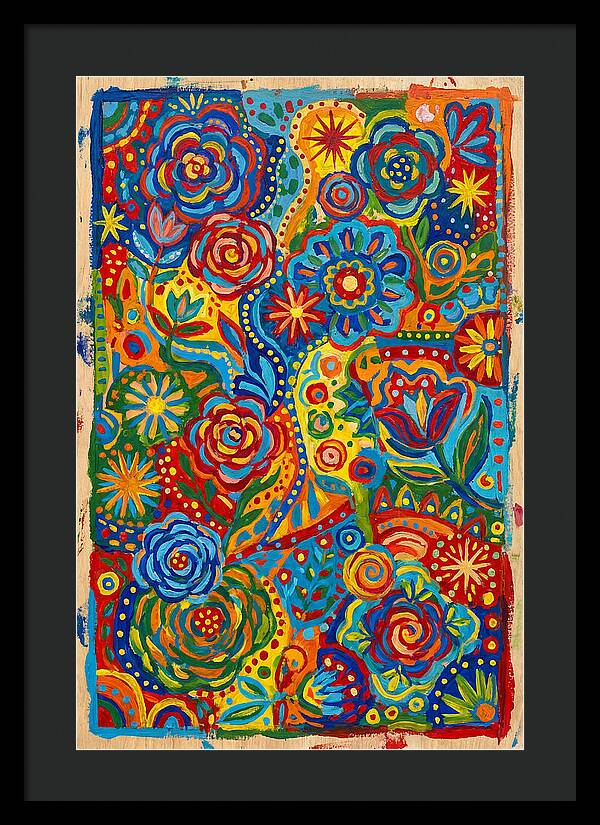 Vibrant Folk Floral Patterns