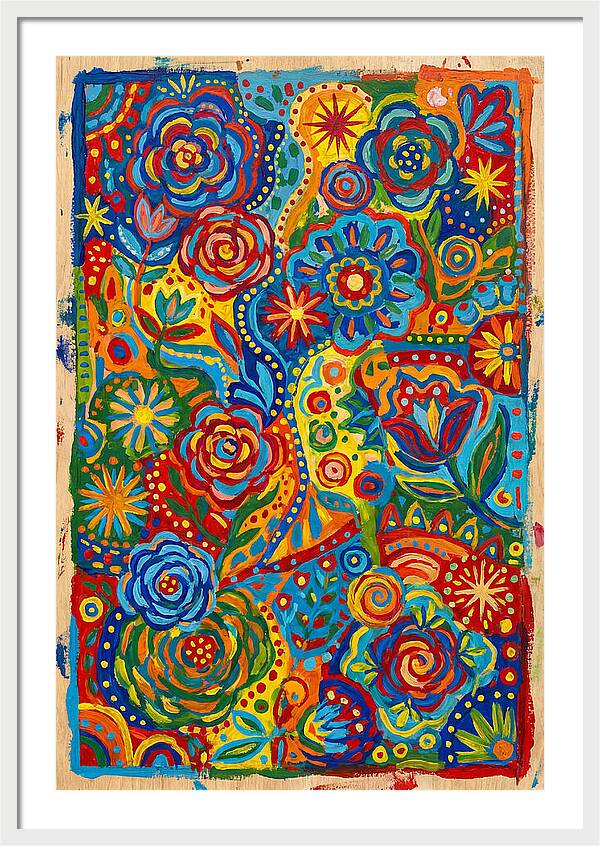 Vibrant Folk Floral Patterns