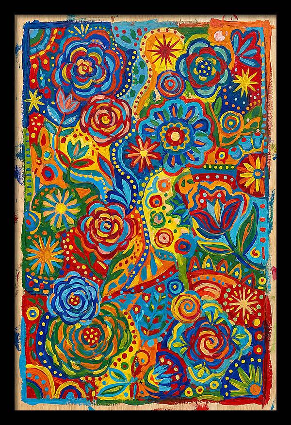 Vibrant Folk Floral Patterns