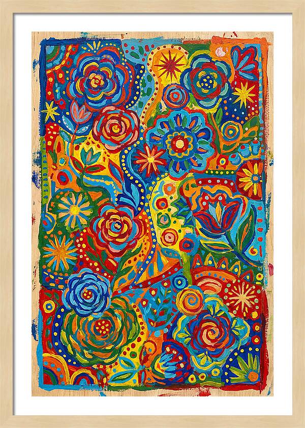 Vibrant Folk Floral Patterns