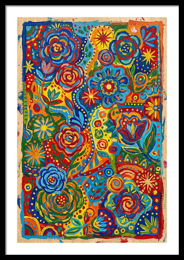 Vibrant Folk Floral Patterns