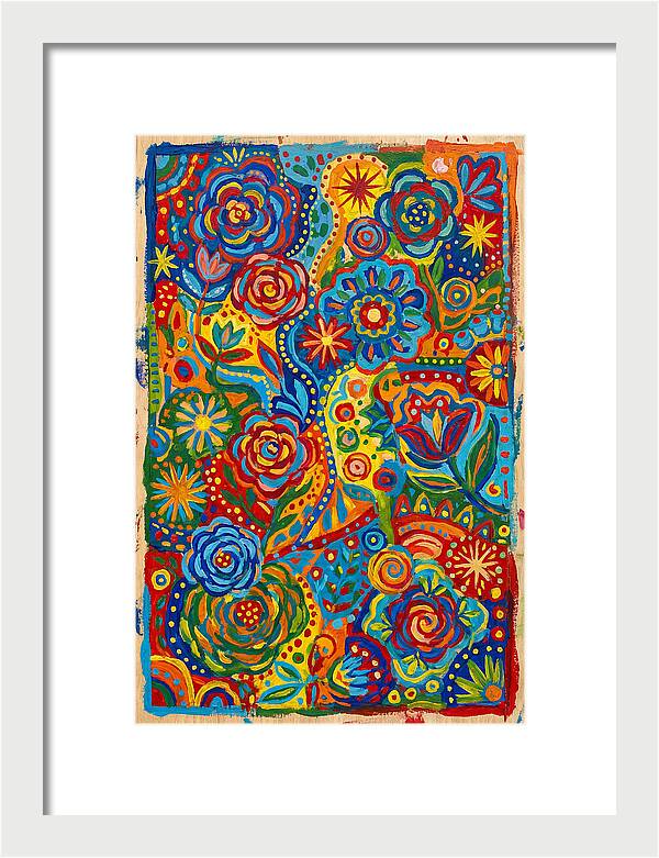 Vibrant Folk Floral Patterns