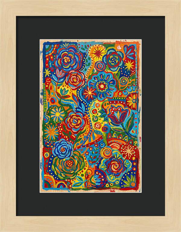 Vibrant Folk Floral Patterns