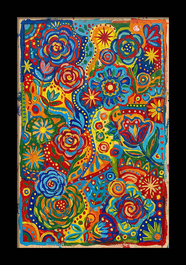 Vibrant Folk Floral Patterns