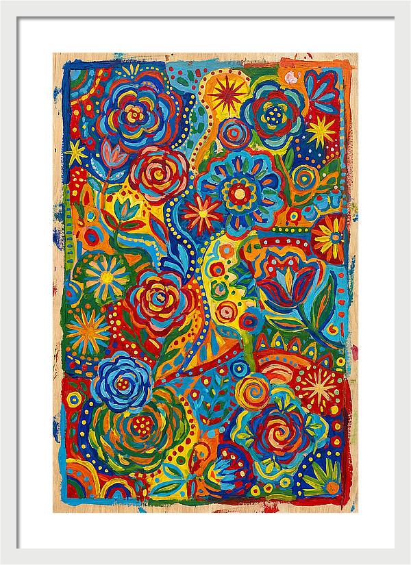 Vibrant Folk Floral Patterns
