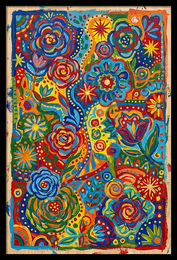 Vibrant Folk Floral Patterns