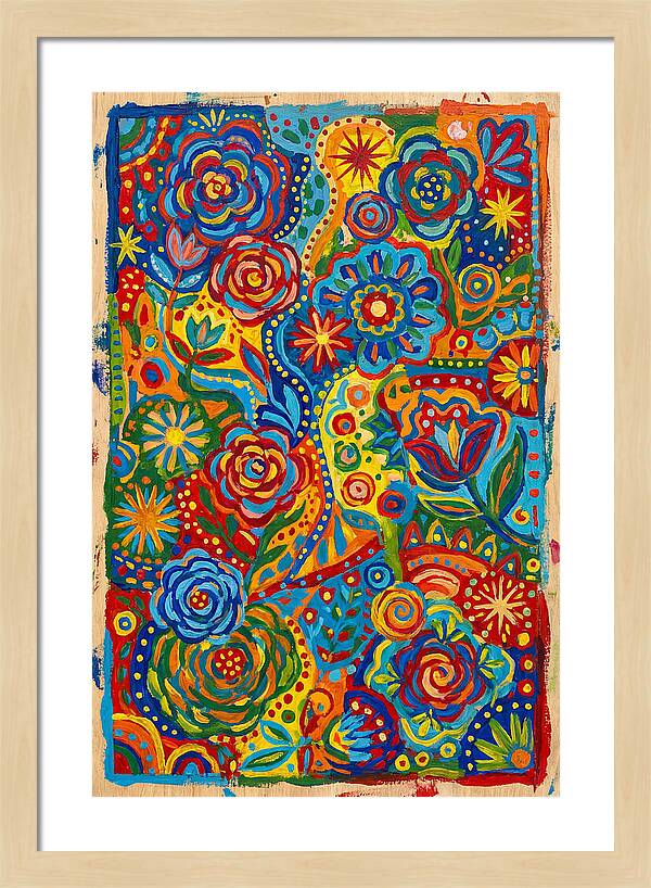 Vibrant Folk Floral Patterns