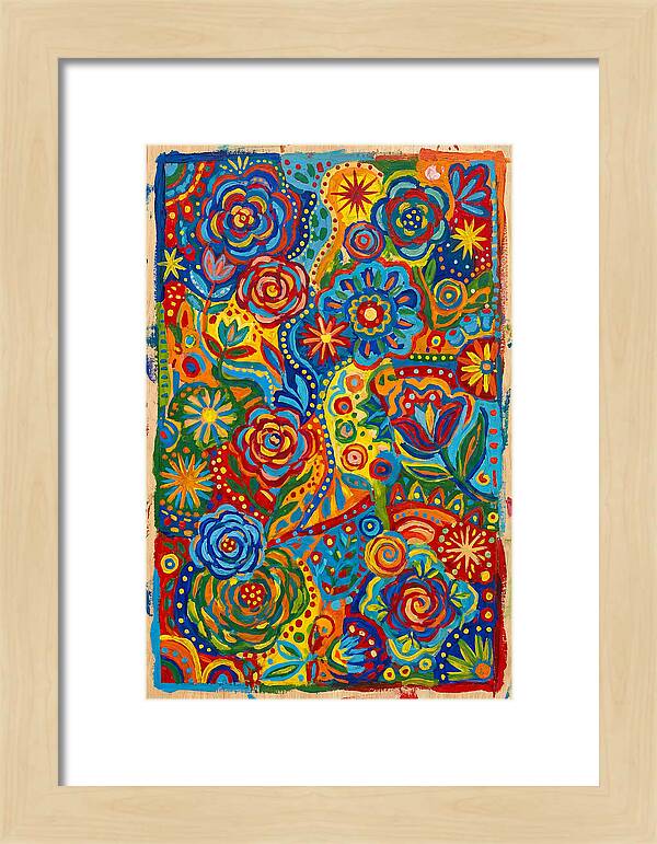 Vibrant Folk Floral Patterns