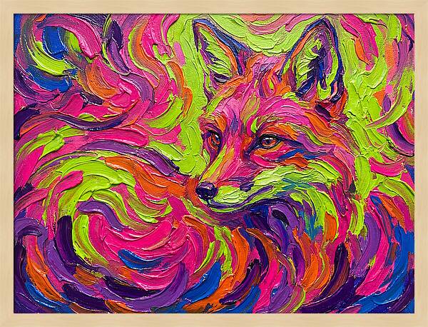 Vibrant Fox Expressionism