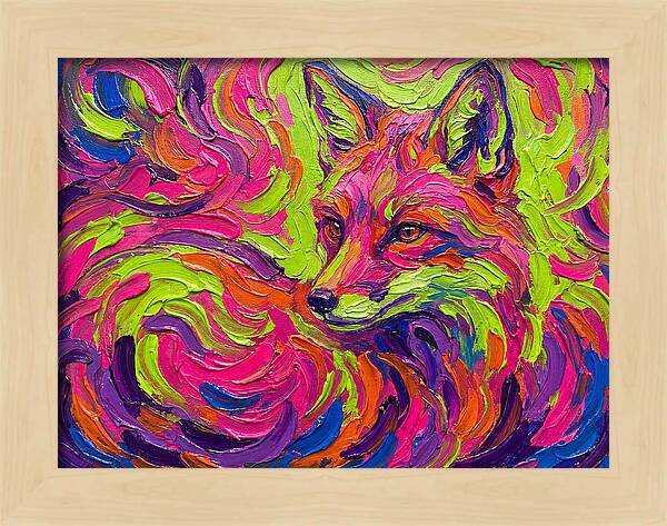 Vibrant Fox Expressionism