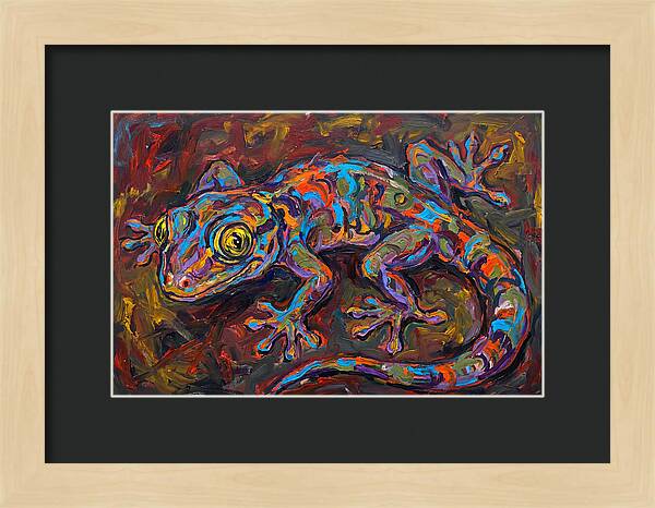 Vibrant Gecko Expressionism