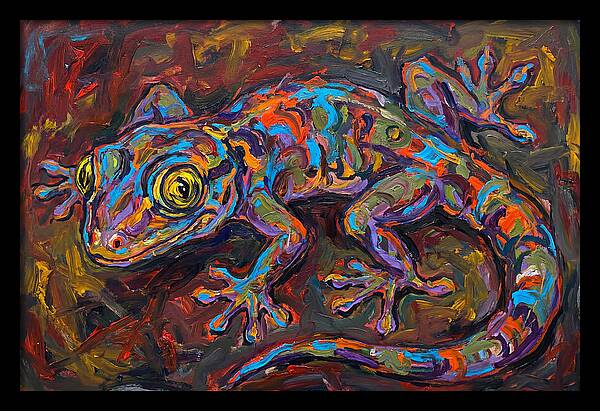 Vibrant Gecko Expressionism