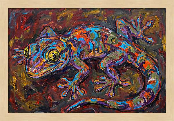 Vibrant Gecko Expressionism
