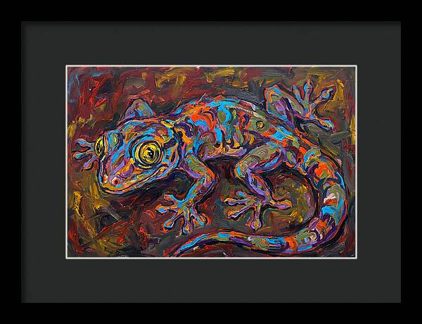 Vibrant Gecko Expressionism