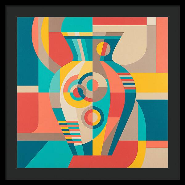 Vibrant Geometric Vase