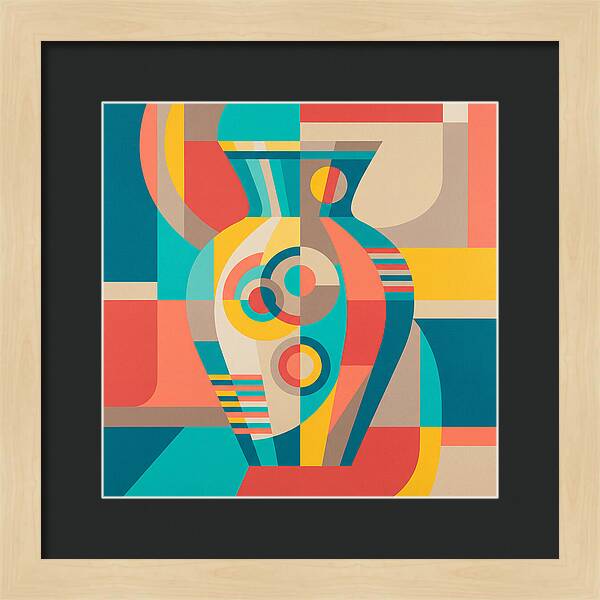Vibrant Geometric Vase