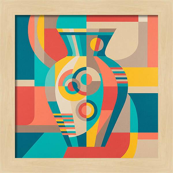 Vibrant Geometric Vase