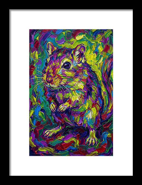 Vibrant Gerbil Portrait