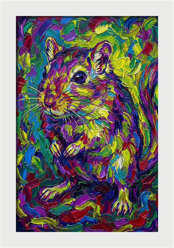 Vibrant Gerbil Portrait