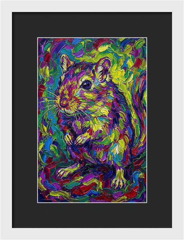Vibrant Gerbil Portrait