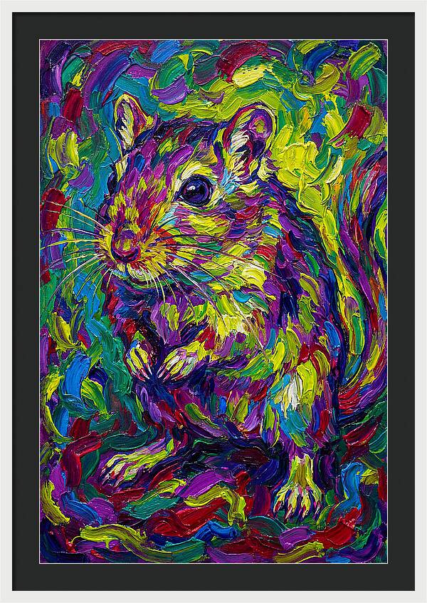 Vibrant Gerbil Portrait