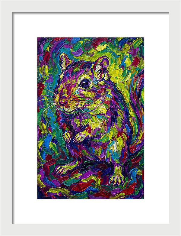 Vibrant Gerbil Portrait