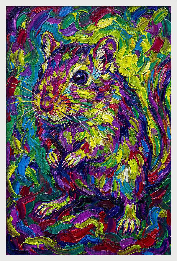 Vibrant Gerbil Portrait