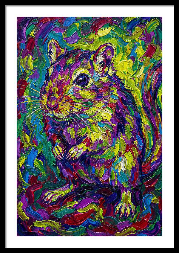 Vibrant Gerbil Portrait
