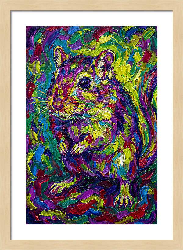 Vibrant Gerbil Portrait