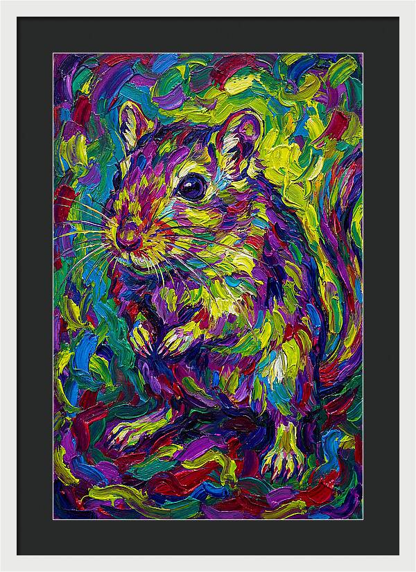 Vibrant Gerbil Portrait
