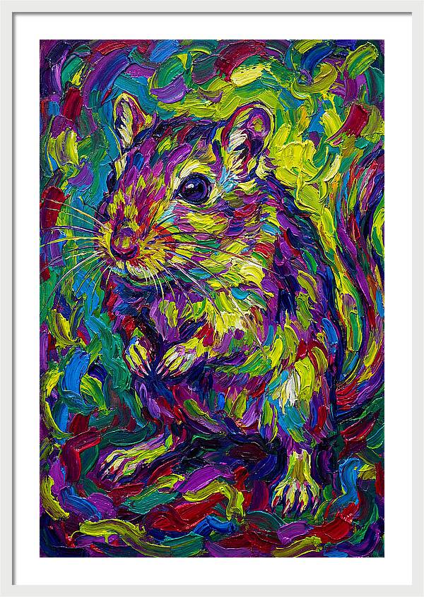 Vibrant Gerbil Portrait