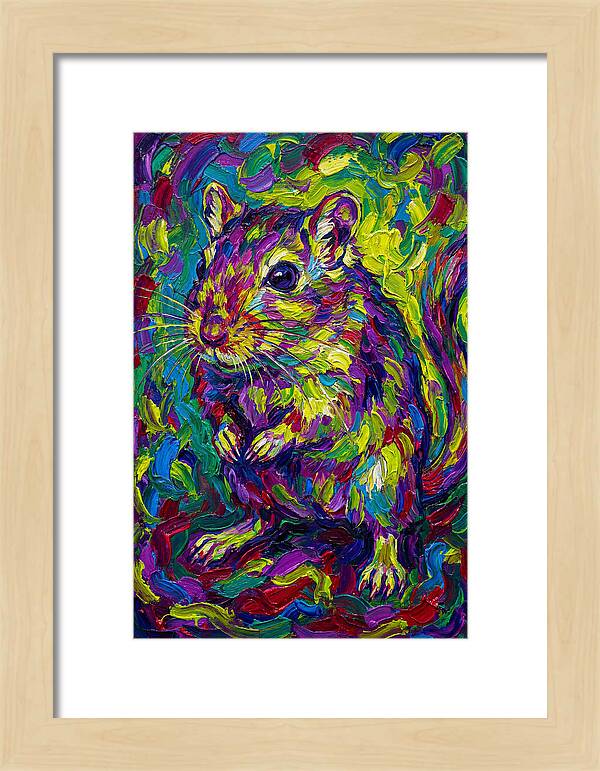Vibrant Gerbil Portrait