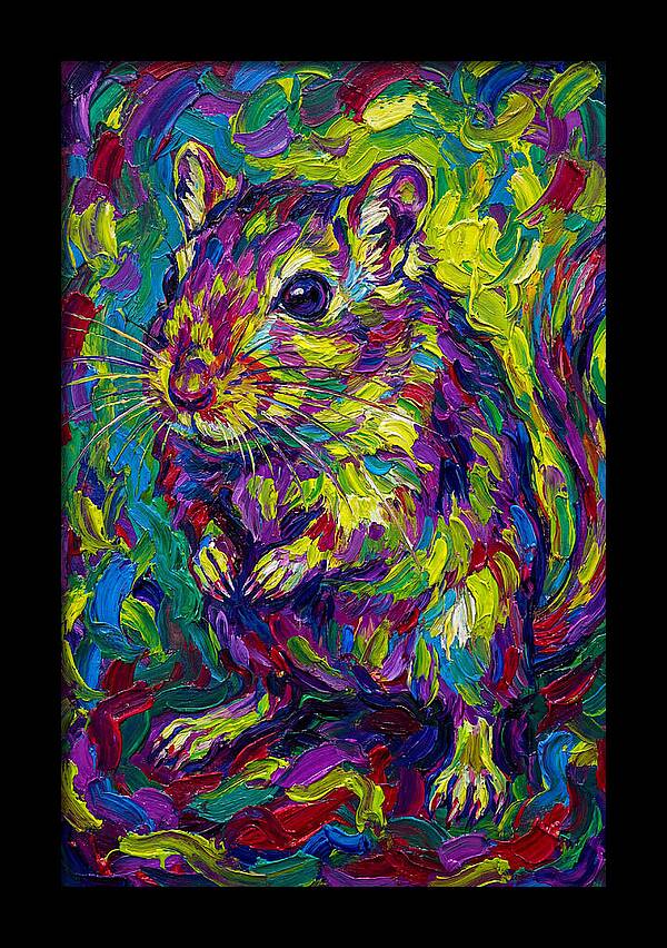 Vibrant Gerbil Portrait