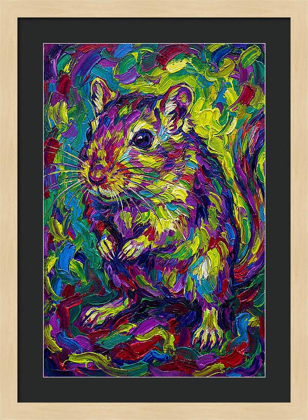 Vibrant Gerbil Portrait