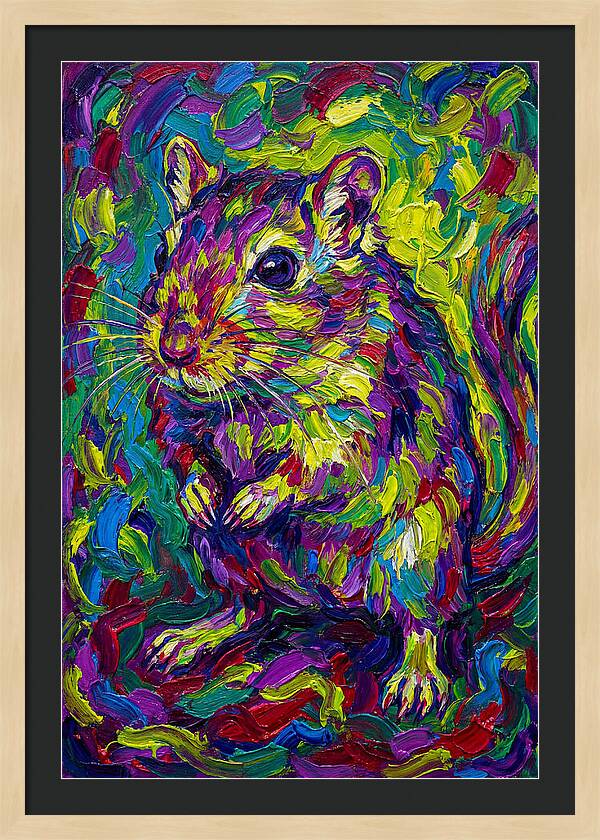 Vibrant Gerbil Portrait