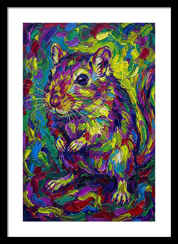 Vibrant Gerbil Portrait