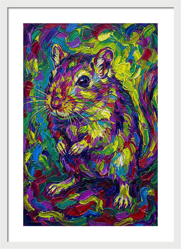Vibrant Gerbil Portrait