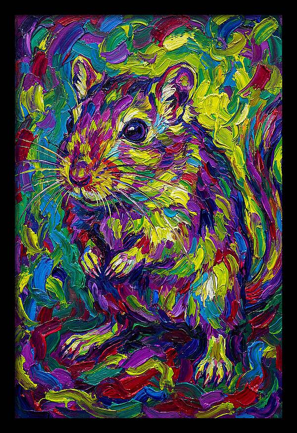 Vibrant Gerbil Portrait