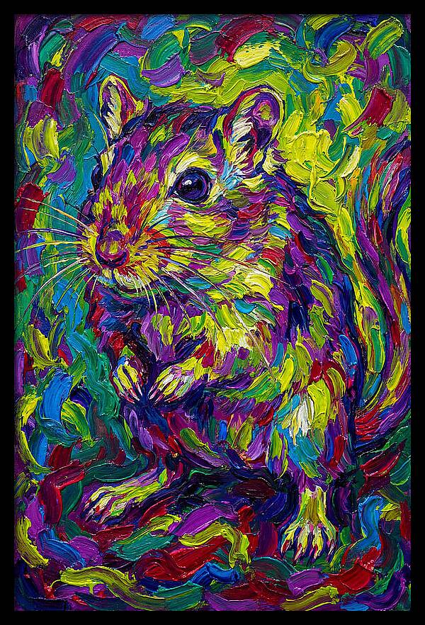 Vibrant Gerbil Portrait