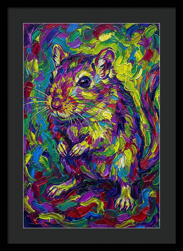 Vibrant Gerbil Portrait