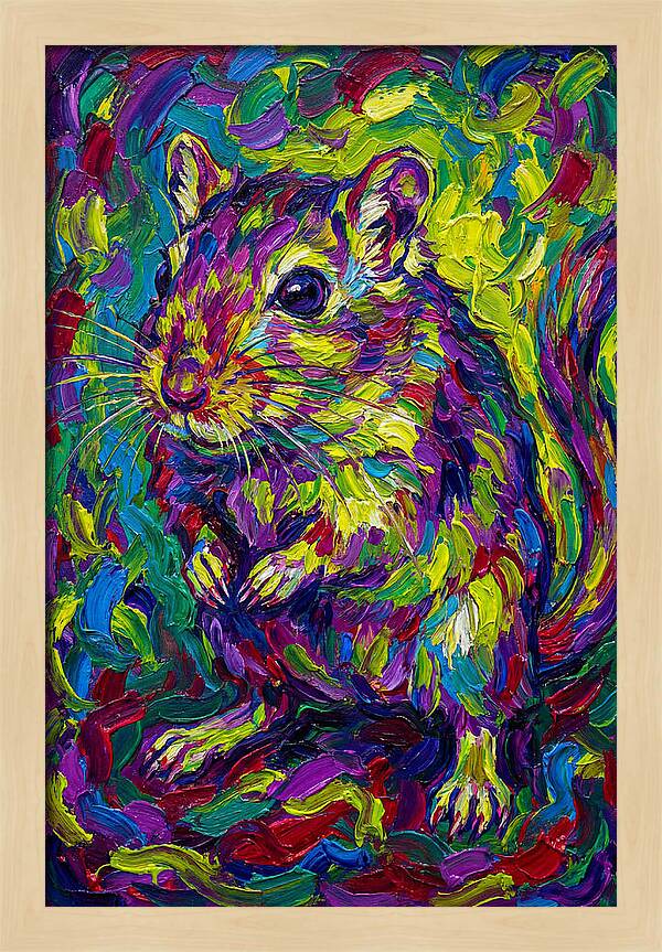 Vibrant Gerbil Portrait
