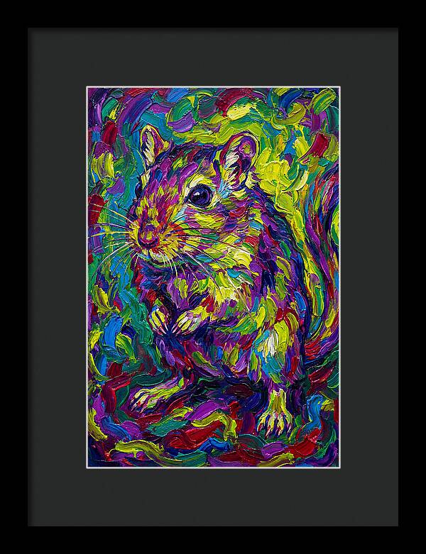 Vibrant Gerbil Portrait