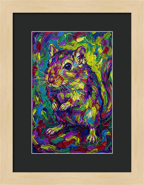 Vibrant Gerbil Portrait