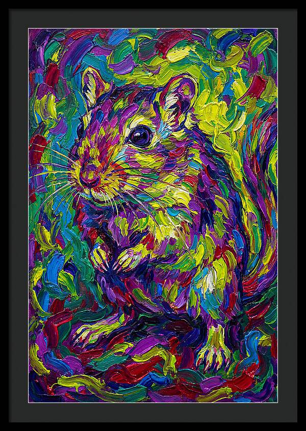 Vibrant Gerbil Portrait