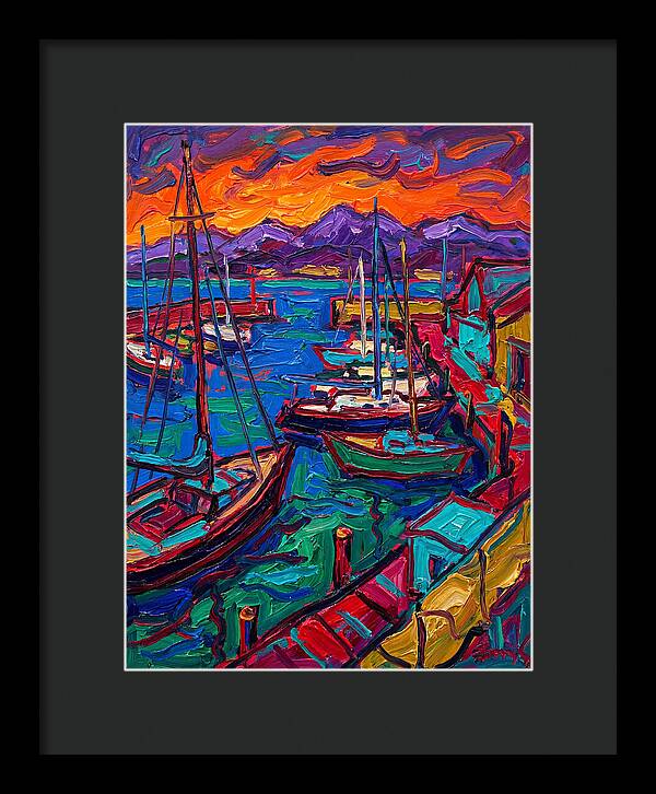 Vibrant Harbor At Dusk