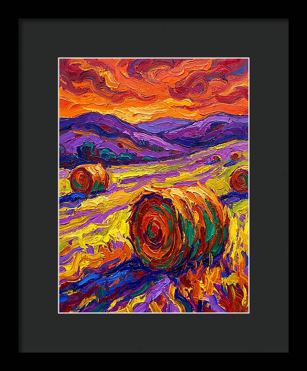 Vibrant Hay Field Landscape