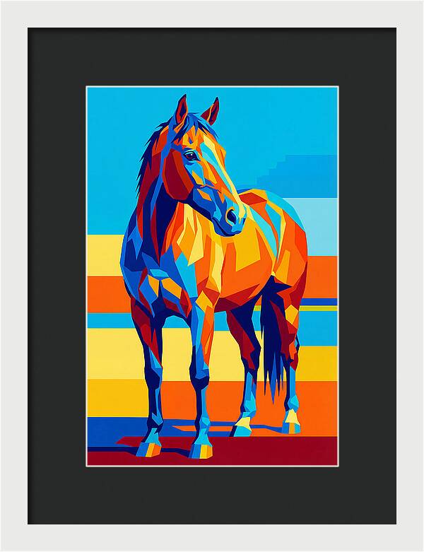 Vibrant Horse Portrait
