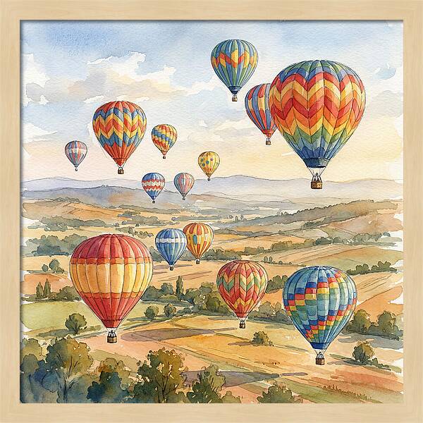 Vibrant Hot Air Balloon Festival
